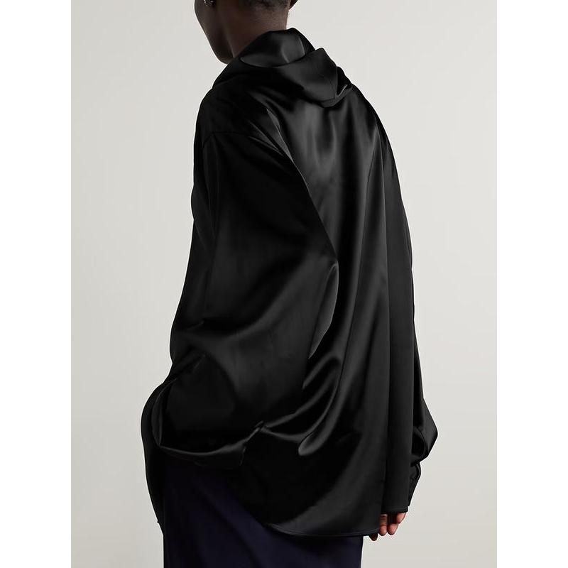casual hooded long sleeve blouse, view 5 - MRSLM