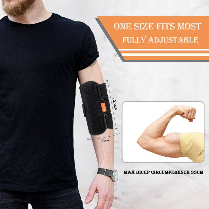 compression elbow brace with aluminum stays, view 7 - MRSLM
