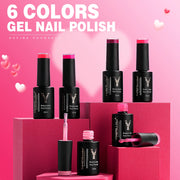 rose pink gel nail polish, view 4 - MRSLM