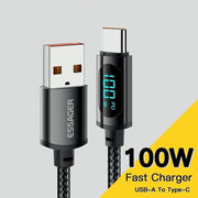 USB-C fast charging cable with LED indicator - MRSLM