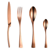 black rose stainless steel cutlery set, view 5 - MRSLM