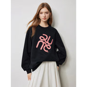 embroidered pullover sweatshirt, view 3 - MRSLM