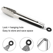 stainless steel BBQ tongs, view 10 - MRSLM