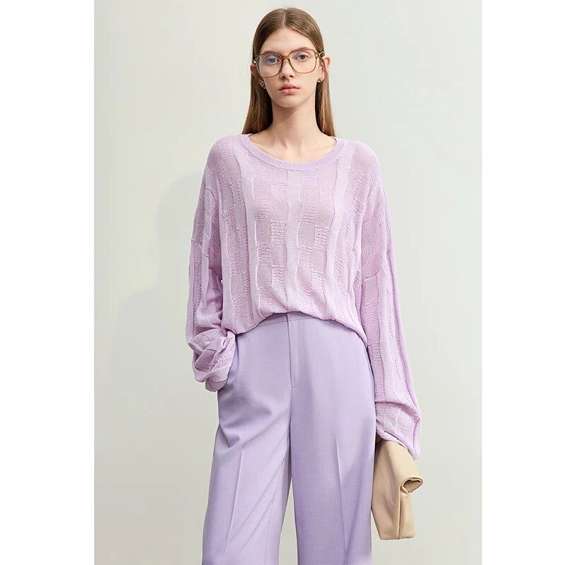 spring knit sweater, view 13 - MRSLM