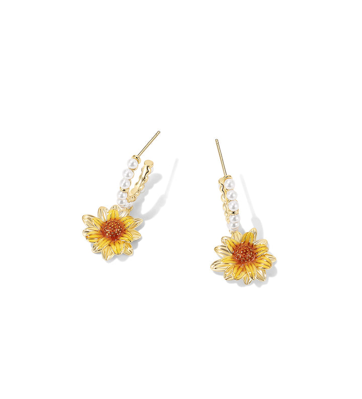 Plant Sunflower Earrings Flower Fashion