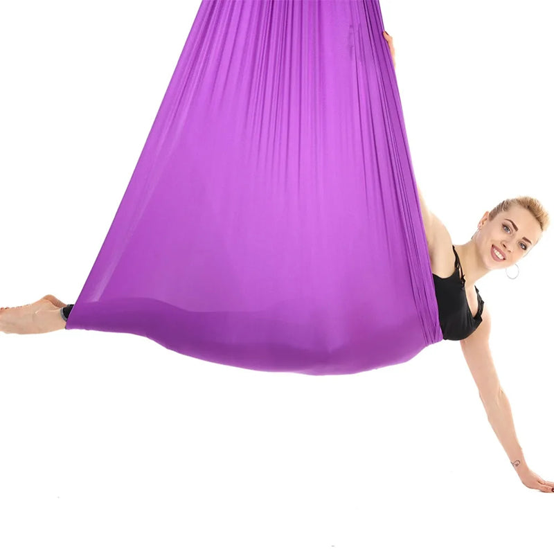 aerial silk yoga hammock set, view 3 - MRSLM