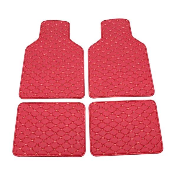 waterproof leather car floor mats, view 4 - MRSLM