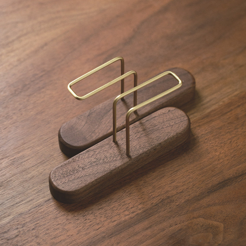 wooden tissue and napkin holder, view 5 - MRSLM