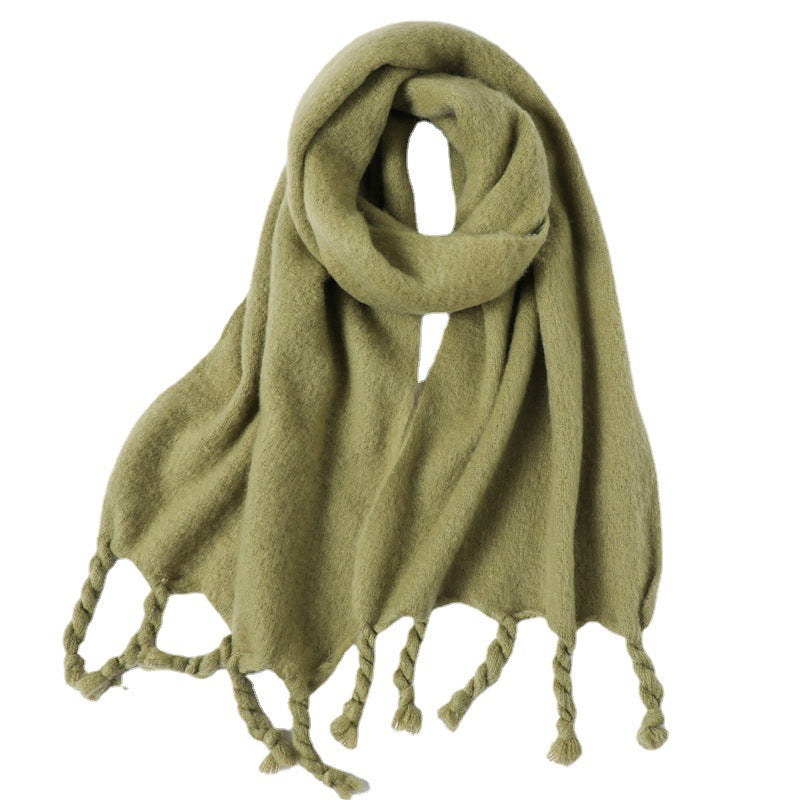 Acrylic tassel scarf, view 12 - MRSLM
