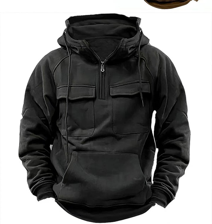 Men's Zip-up Hoodies Sweatshirt With Drawstring And Pocket Design Fashion Casual Sports Sweatshirt
