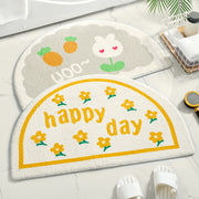 flower greeting mat, view 9 - MRSLM