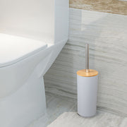 6-piece bamboo bathroom accessories set, view 5 - MRSLM