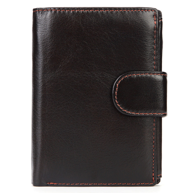men's short leather wallet, view 6 - MRSLM