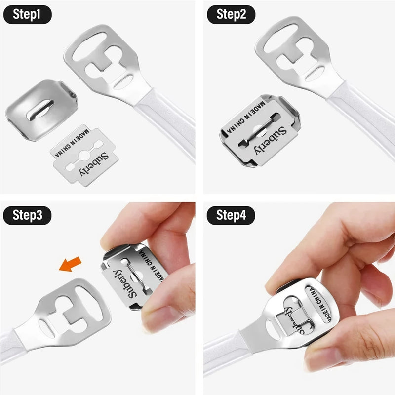 pedicure callus shaver with blades, view 5 - MRSLM