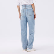 wide leg denim jeans, view 5 - MRSLM