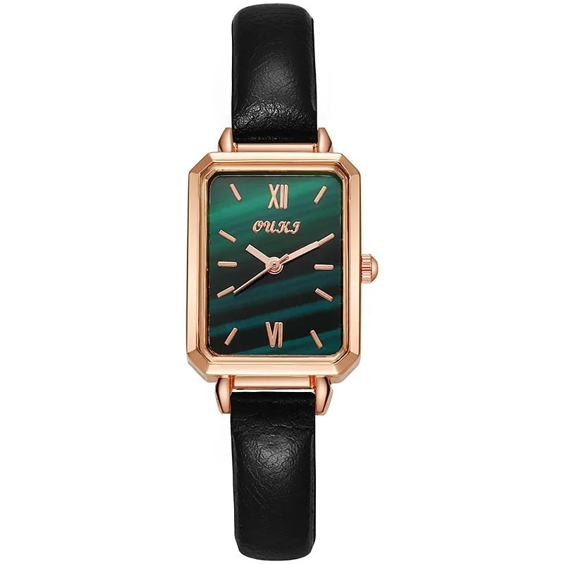 women's square dial watch, view 3 - MRSLM