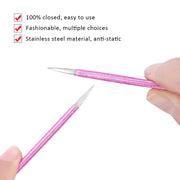 stainless steel eyelash tweezers set, view 12 - MRSLM