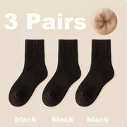 3 pairs women's cozy socks, view 4 - MRSLM