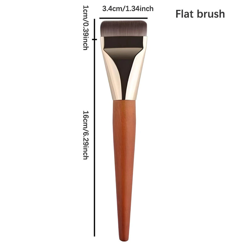 ultra thin flat foundation brush, view 3 - MRSLM