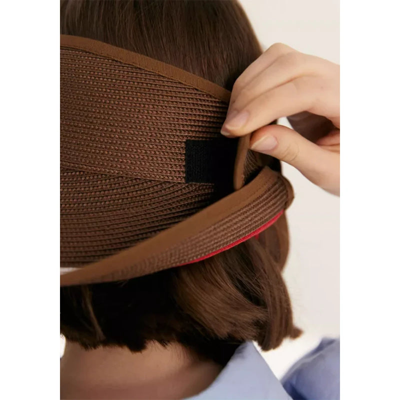 summer raffia visor cap, view 10 - MRSLM