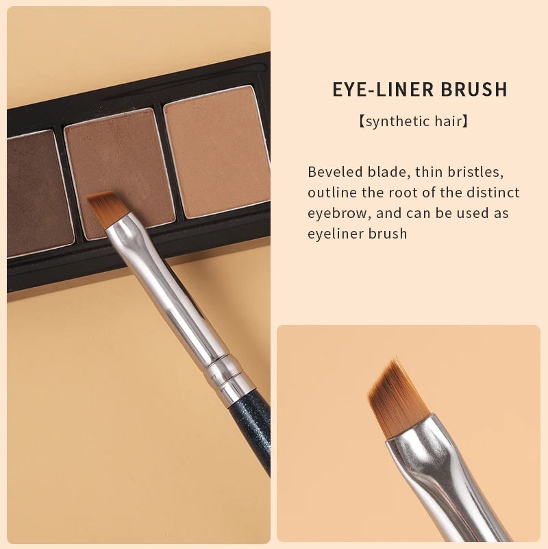 2-piece eyebrow makeup brush set, view 3 - MRSLM