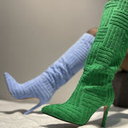 women's pointed toe stiletto boots - MRSLM