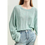 spring knit sweater, view 22 - MRSLM