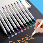10-piece metal double head nail art pen set, view 3 - MRSLM
