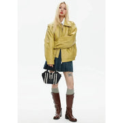 edgy zipper bomber jacket, view 4 - MRSLM