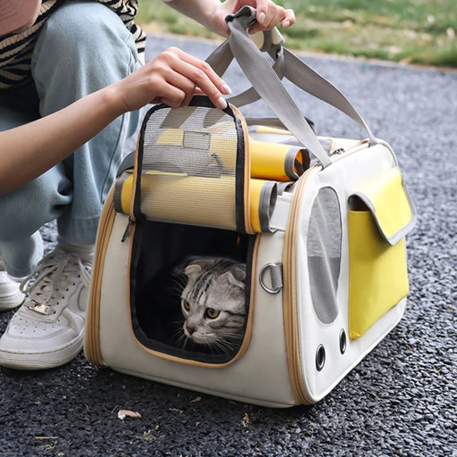 folding pet carrier bag for small dogs and cats - MRSLM