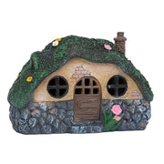 solar fairy garden shed statue light, view 2 - MRSLM