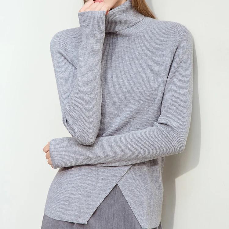 minimalist women's turtleneck sweater, view 9 - MRSLM