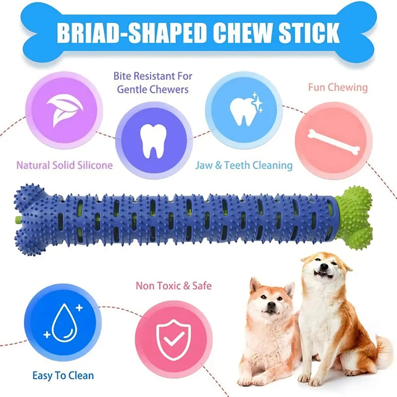 Silicone bone dog chew stick, view 4 - MRSLM