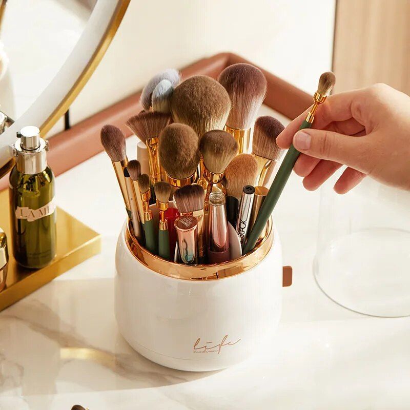 rotating cosmetic brush holder, view 9 - MRSLM