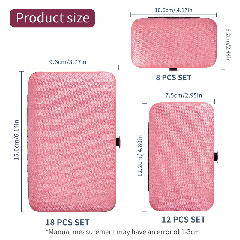 pink gold manicure and pedicure set, view 9 - MRSLM