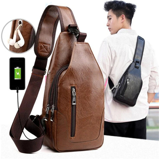 men's PU chest bag - MRSLM