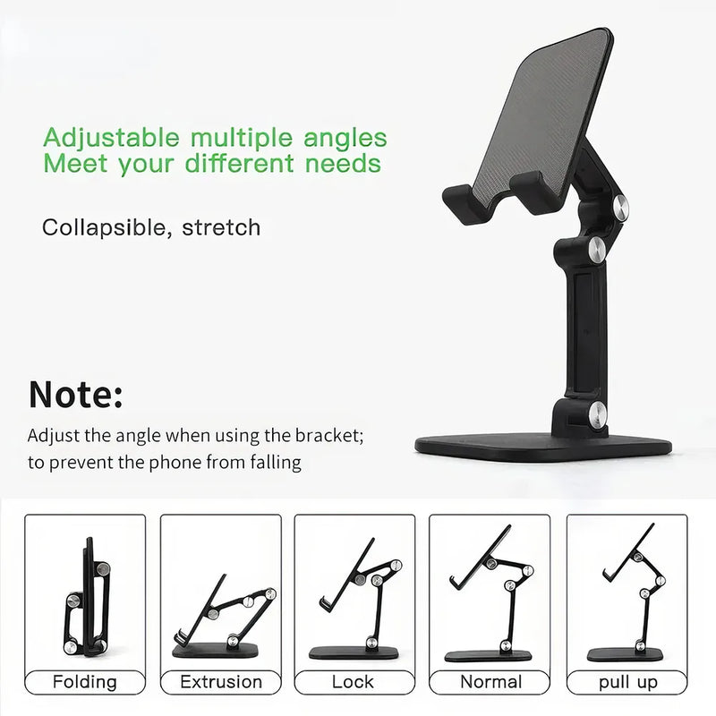 Adjustable foldable desk phone holder, view 9 - MRSLM