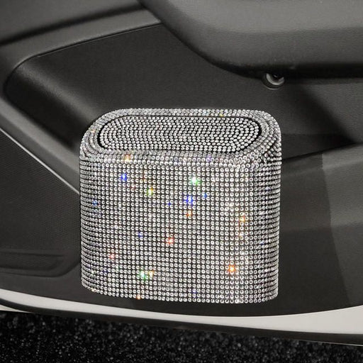 Bling car trash can with rhinestones - MRSLM
