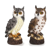 resin owl sculpture, view 7 - MRSLM