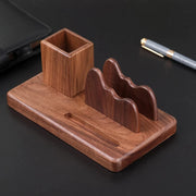 solid wood desk organizer, view 2 - MRSLM