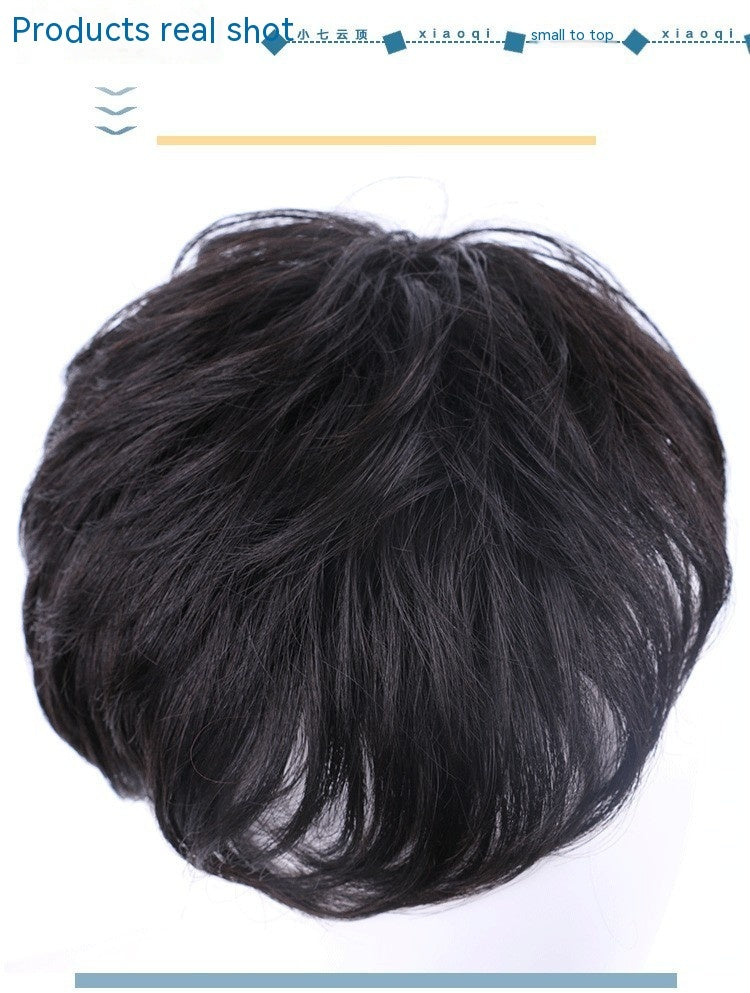 men's seamless short hair piece, view 3 - MRSLM