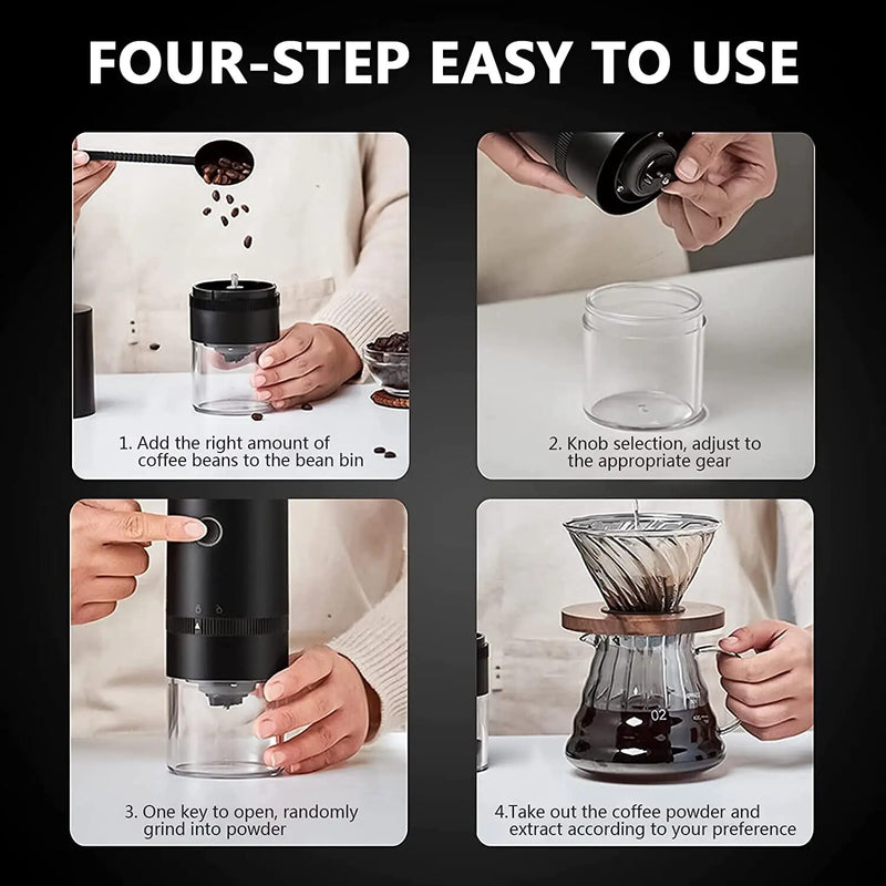 Portable electric coffee grinder, view 5 - MRSLM