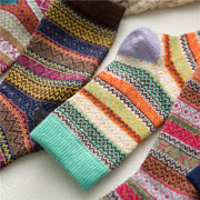 women's striped wool socks, view 9 - MRSLM