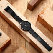 men's quartz mesh band watch, view 5 - MRSLM