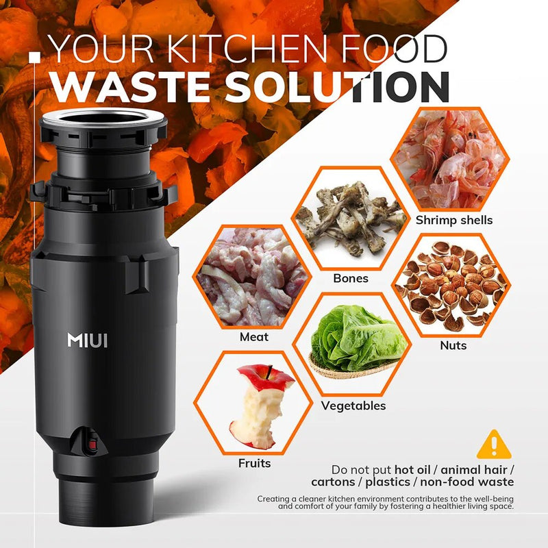 1/2 HP garbage disposal, view 3 - MRSLM