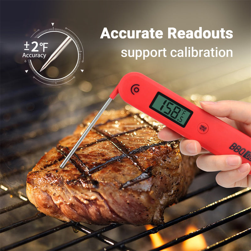 digital instant read food thermometer, view 4 - MRSLM