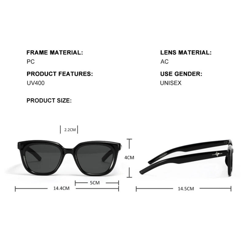 retro square sunglasses, view 9 - MRSLM