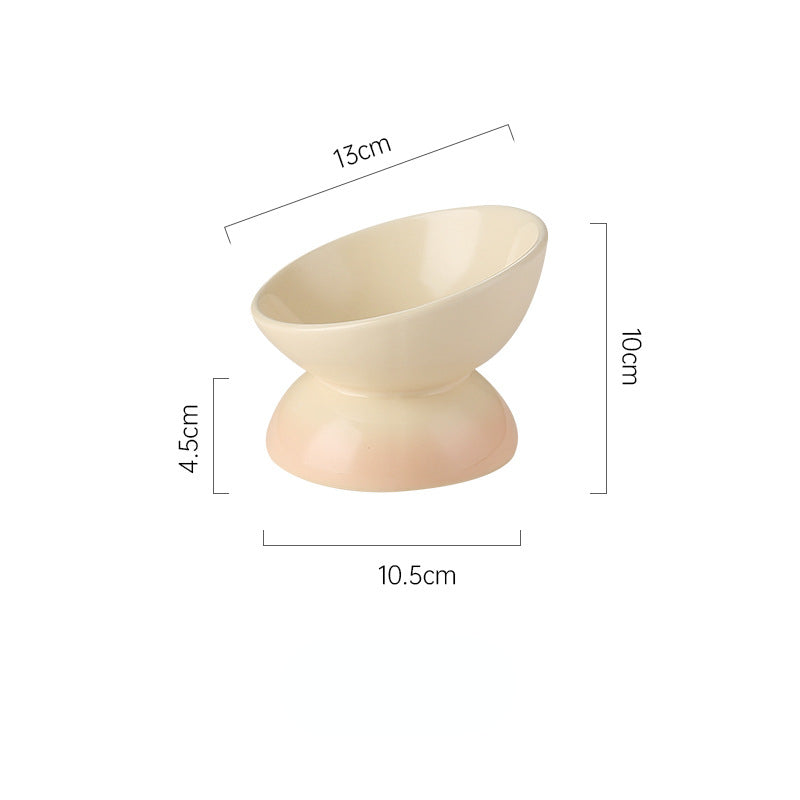 gradient ceramic cat bowl, view 10 - MRSLM