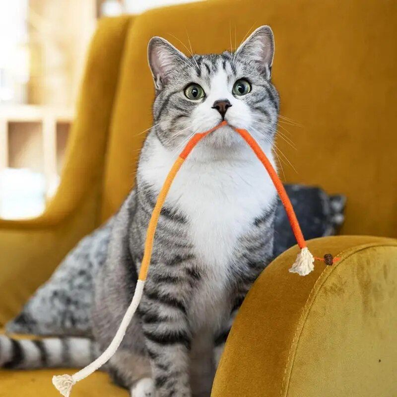 cotton rope cat teaser toy, view 7 - MRSLM