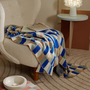 Colorful stripe plaid cotton blanket, view 10 - MRSLM